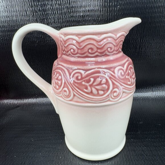 Longaberger Pottery American Craft Paprika 40 Oz Pitcher Jug Stoneware Carafe - Picture 7 of 10